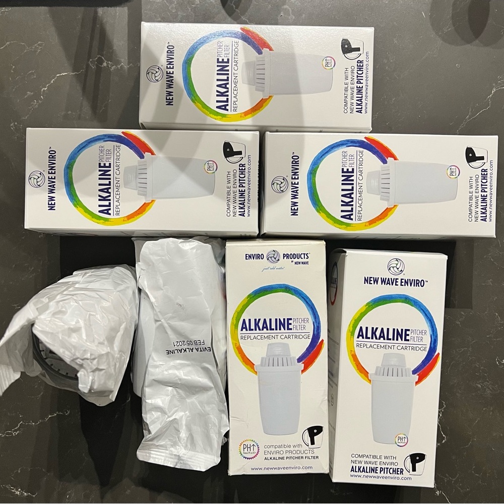 New Wave Enviro Products Alkaline Pitcher Filter Replacement Cartridge 80 gallon